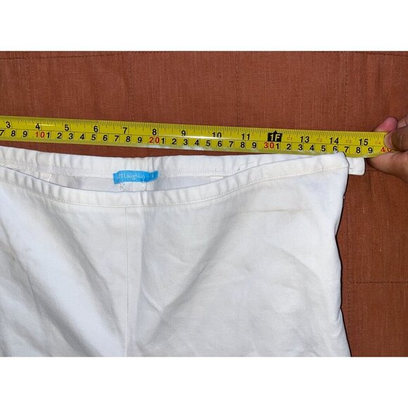 J.McLaughlin Cream Straight Leg Mid-Rise Zip closure Women's Pants Size 8 - Picture 9 of 11